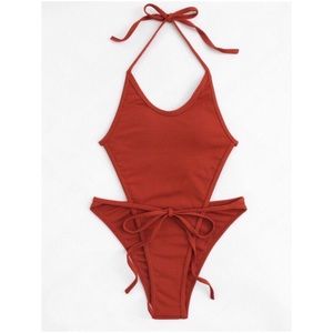 Open back tie waist Monokini